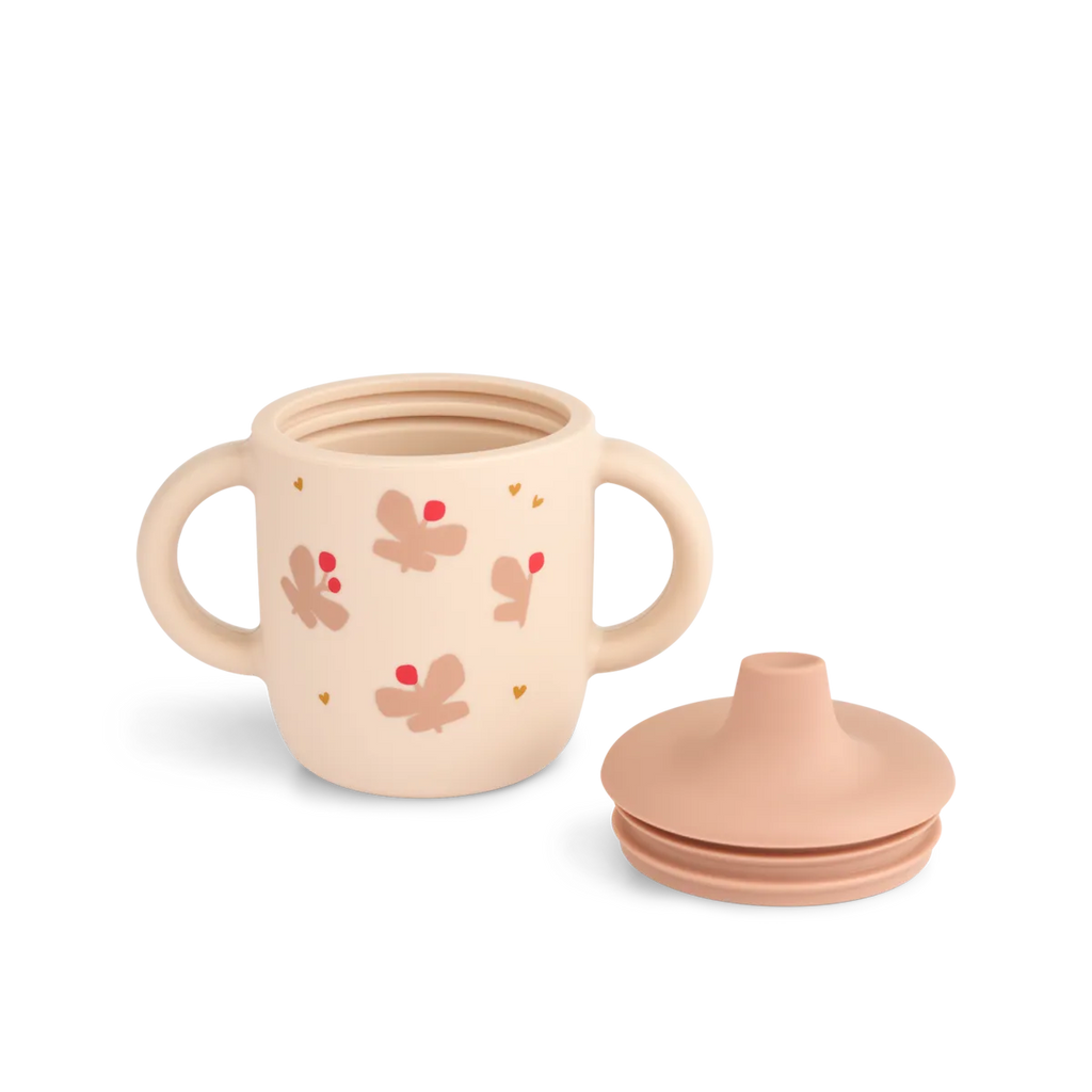 Liewood Neil Sippy Cup | Butterfly / Apple Blossom