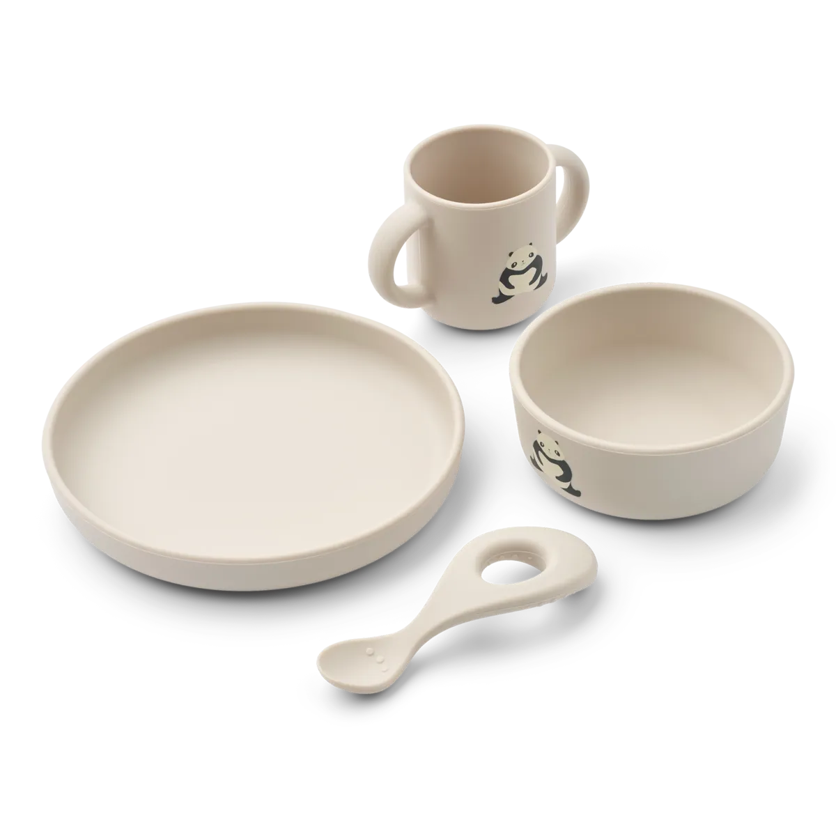 Liewood Vivi Printed Eetset | Panda / Sandy