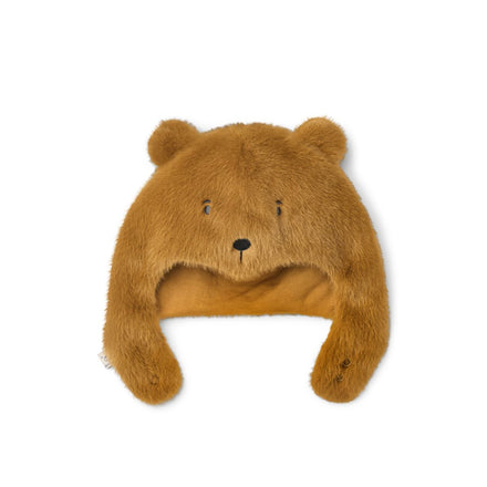 Liewood Lillie pluche berenmuts in Golden caramel