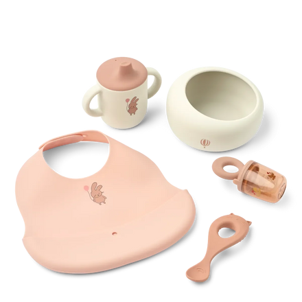 Liewood Mileah Baby Eetset | Wild child / Rosey