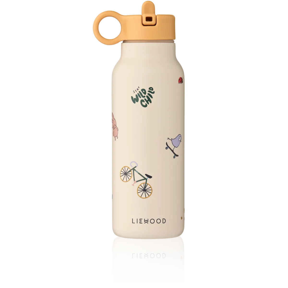 Liewood Falk drinkfles Tamtam Sandy, dubbelwandige kinderfles van 350 ml voor school