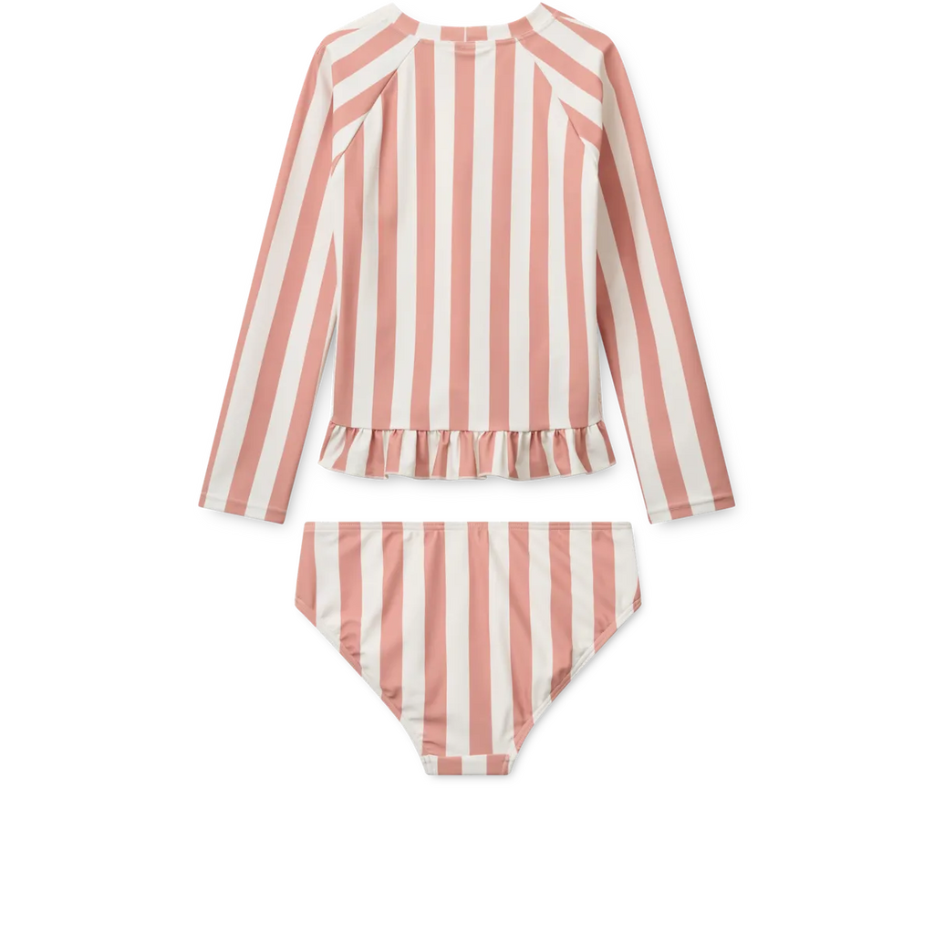 * Liewood Dagny Swim Set | Coral Blush / Creme de la Creme Stripe