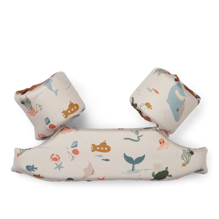 Liewood Darko Puddle Jumper Printed Zwemgordel | Sea Creature / Sandy