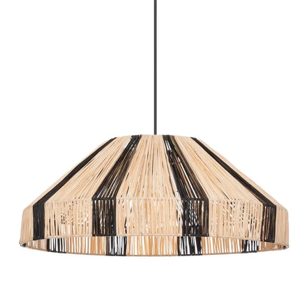 Atmosphera Zoia Hanglamp 54cm | Beige / Zwarte Raffia