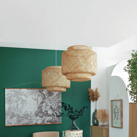 Atmosphera Hanglamp Liby 40x36cm | Bamboe