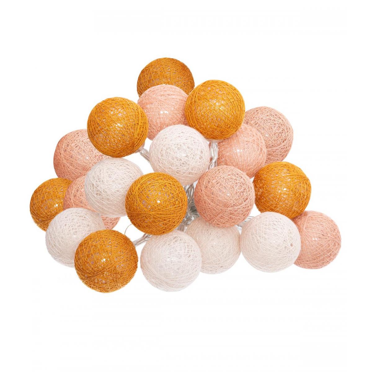 Atmosphera Lichtslinger 20 stuks | Moutarde / Pèche