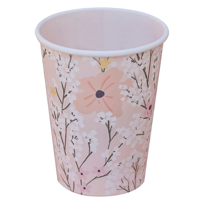 Ginger Ray Papieren Bekers 8ST | Floral