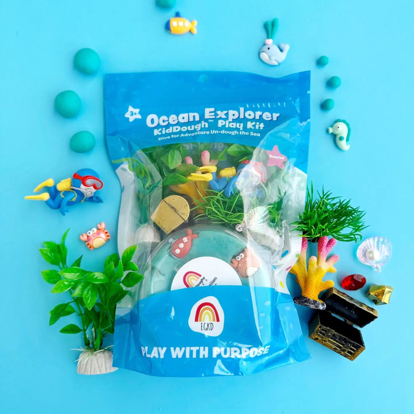 Earth Grown KidDoughs Klei Speelset | Ocean Explorer