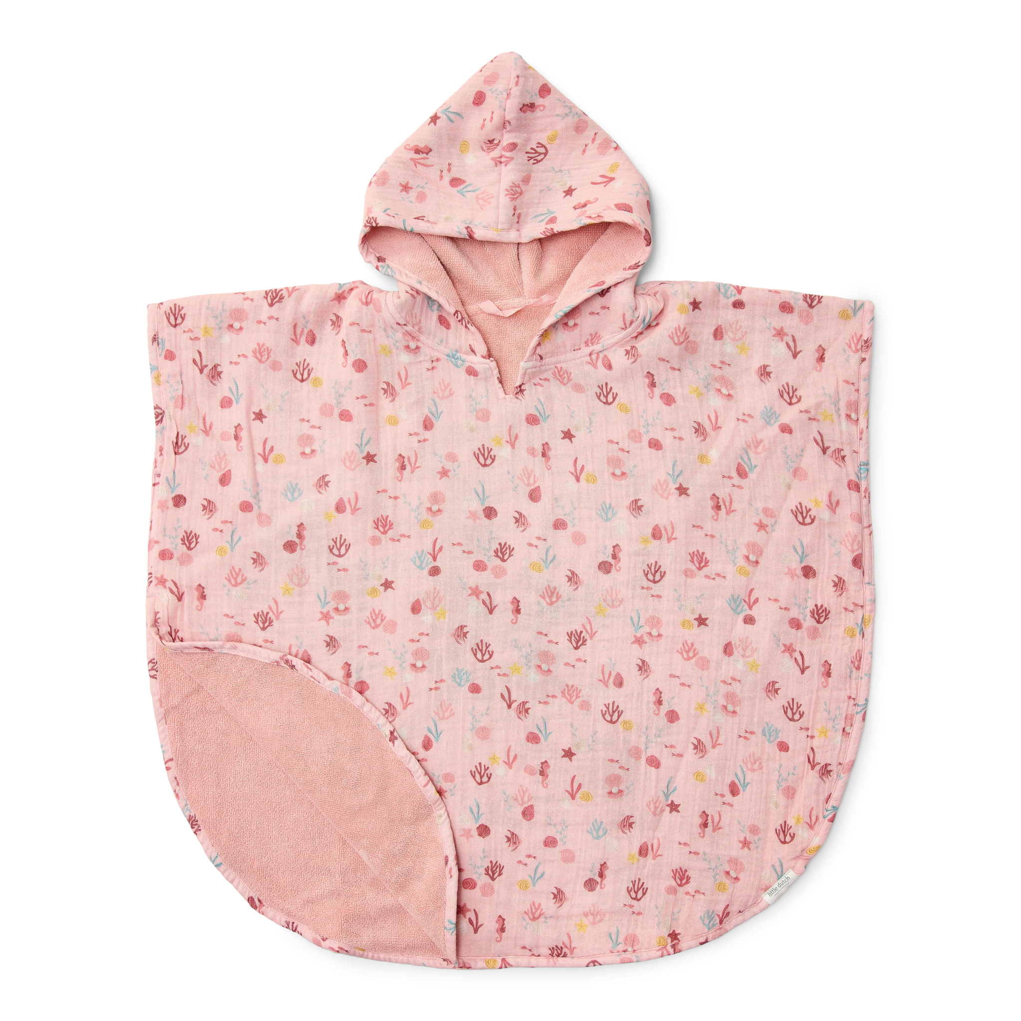 Little Dutch Badponcho 2-6Y Ocean Treasures Multi-Colour
