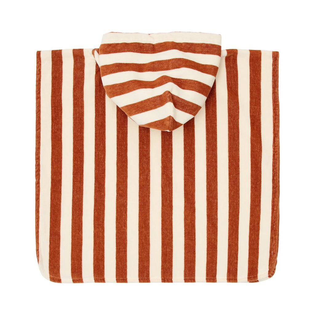 Little Dutch Strandponcho | Ocean World Brown Stripe