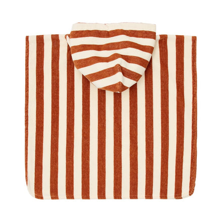 Little Dutch Strandponcho | Ocean World Brown Stripe