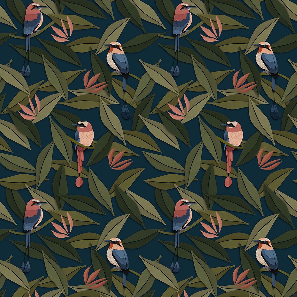 Studio Ditte Behangpapier | Birds Blue