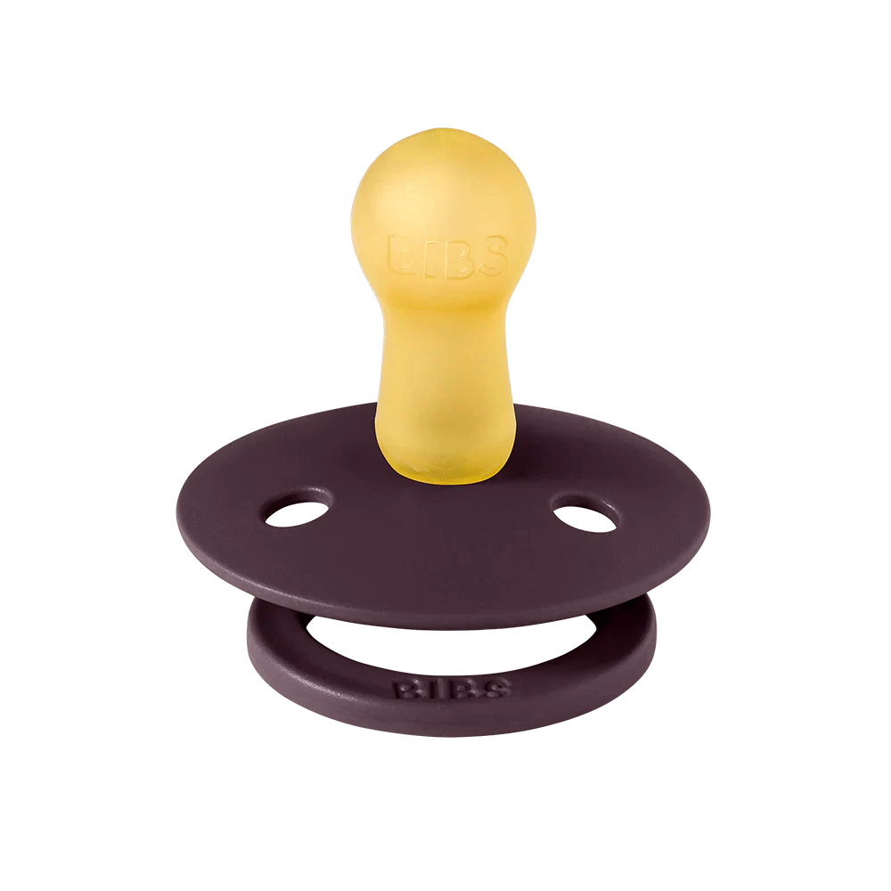 Bibs Fopspeen Size 2 Latex Rond Studio 2 Pack | Holiday Bow Ivory/Plum