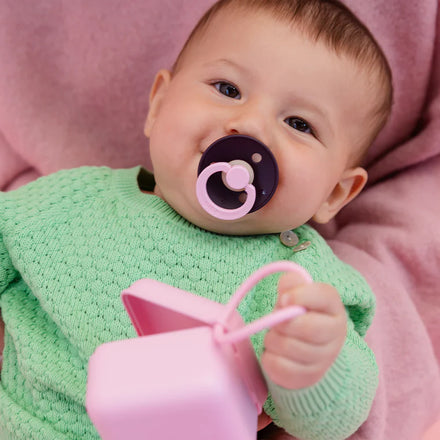 Bibs Fopspeen Size 1 Latex Rond Studio 2 Pack | Fusion Lilac/Plum