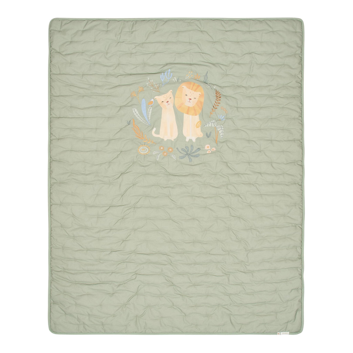 Little Dutch Ledikantdeken Quilted 110x140 cm Safari Wonders | Groen
