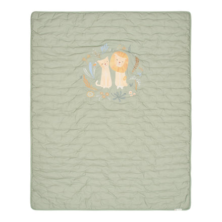 Little Dutch Ledikantdeken Quilted 110x140 cm Safari Wonders | Groen