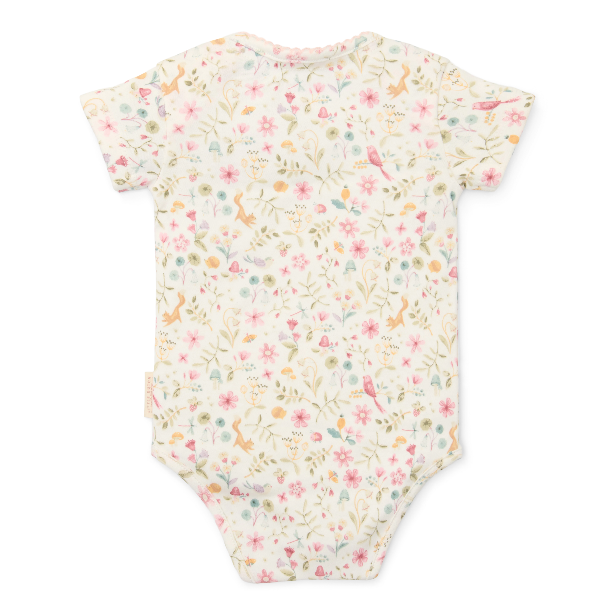 Little Dutch Romper Korte Mouw | Fairy Garden Wit