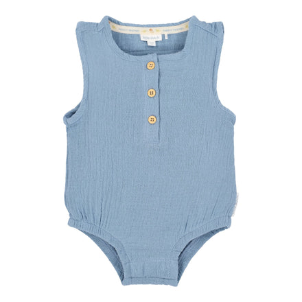 Little Dutch Romper | Stone Blue