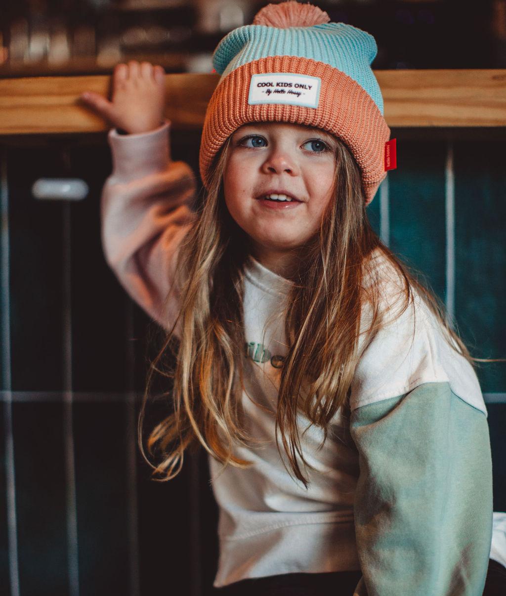 Hello Hossy muts Color Block Candy, meisje met muts
