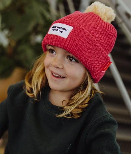 Hello Hossy muts mama Color Block Framboise, meisje met muts