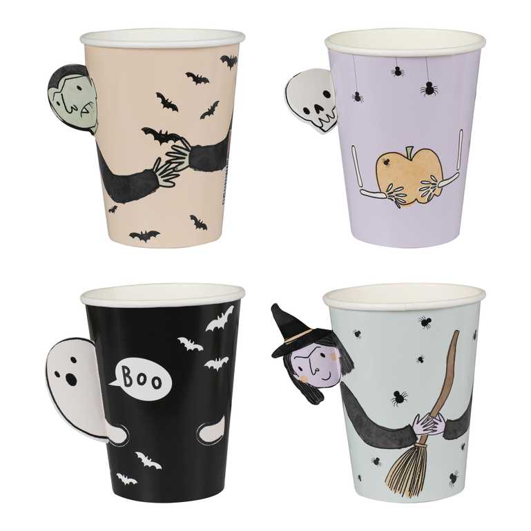 Ginger Ray Set 8 Kartonnen Bekertjes | Character Halloween