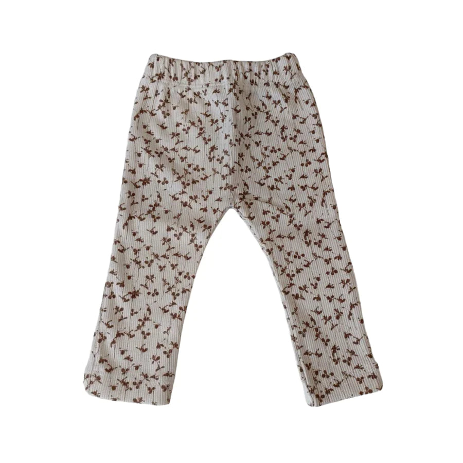 Yumi Baby Broekje Pants | Brown Leafs