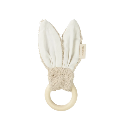 Nobodinoz Bunny Bijtring 7cm | Almond