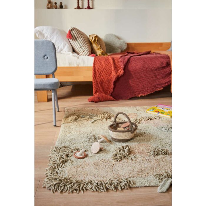 Lorena Canals Machinewasbaar Tapijt Rug 120x160cm | Mushroom Forest