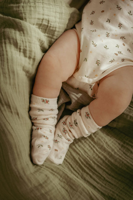 Little Dutch Sokken Little Christmas 3-pack | Creme