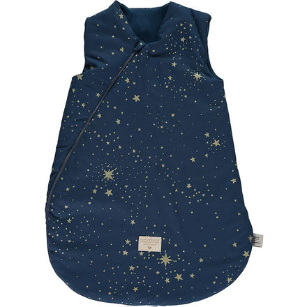 * Nobodinoz Cocoon Mid Season Slaapzak 0-6 maanden | Gold Stella / Night Blue