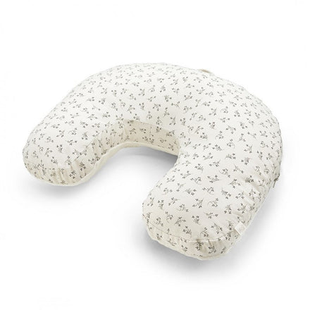 Babyshower Voedingskussen Olive Bloom Canvas, vooraanzicht op witte achtergrond