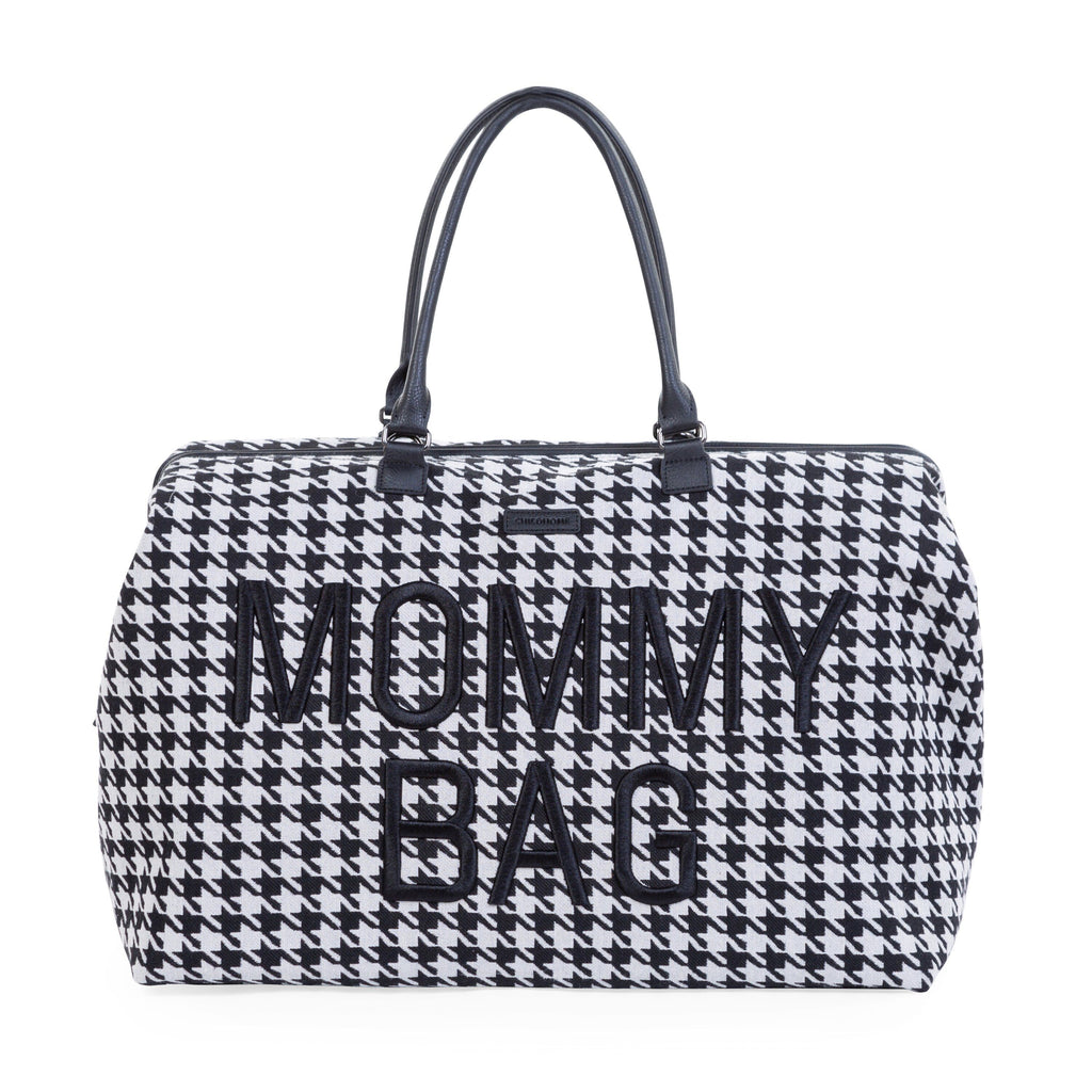 Childhome Weekendtas Mommy Bag Verzorgingstas | Pied De Poule Zwart