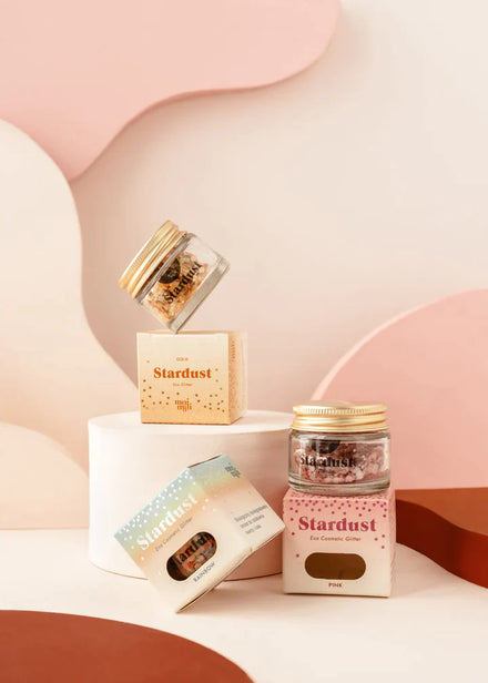 * Moi Mili Gezicht Glitter Set | Pink Star Dust
