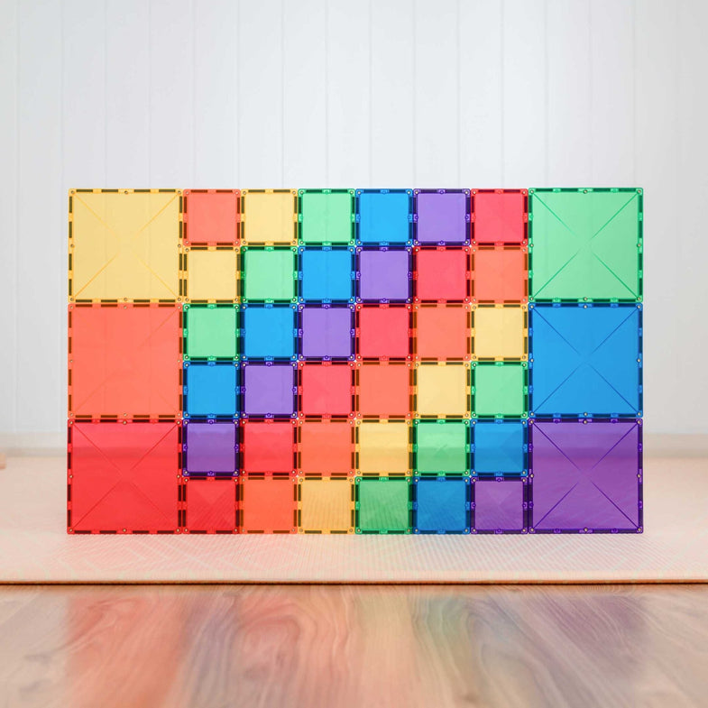 Connetix Tiles Rainbow Square Pack EU | 42 Stuks