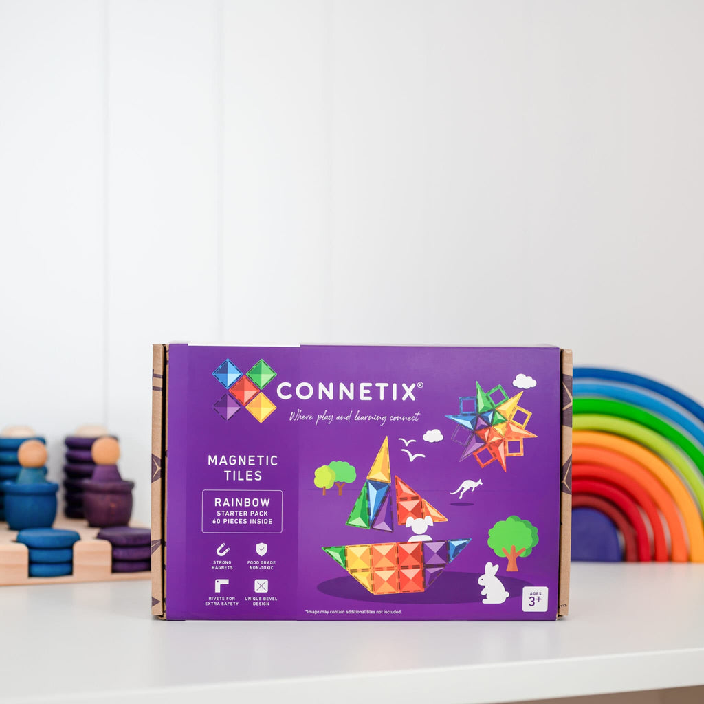 Connetix Tiles Rainbow Starter Pack EU | 60 Stuks