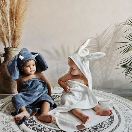 * Elodie Details Badcape | Vanilla White Bunny