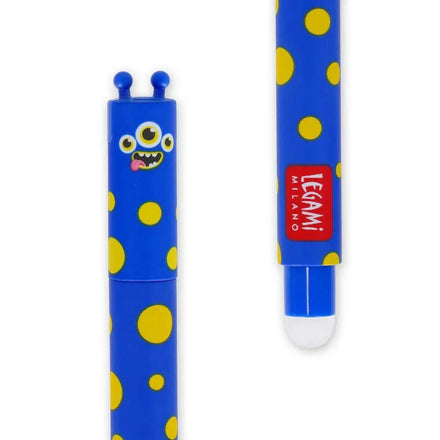 Legami uitwisbare gelpen Monster in blauw, wissen doe je met het bolletje achteraan