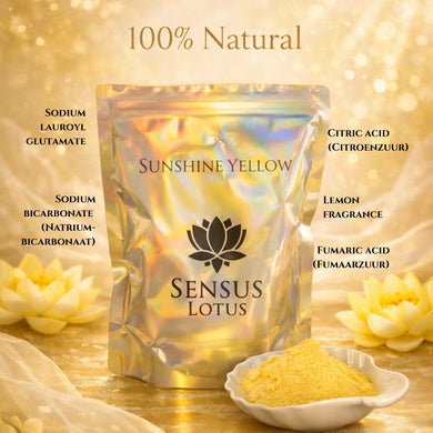 Sensus Lotus Lotuspoeder Sunshine Yellow, zakje met geel poeder