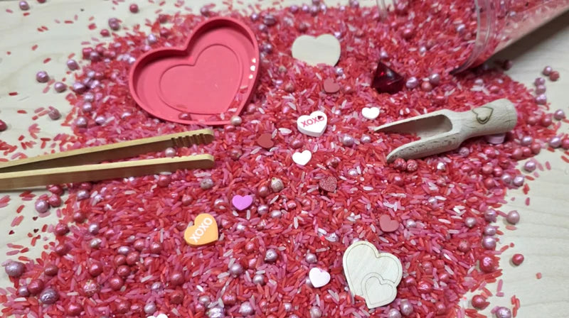 SensoryFun Speelrijst Mix Pour And Play 1.2kg | Love