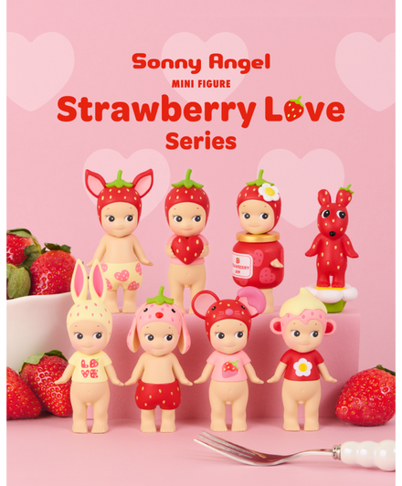 Sonny Angel Gelukspopje Strawberry Love Serie | 1 stuk