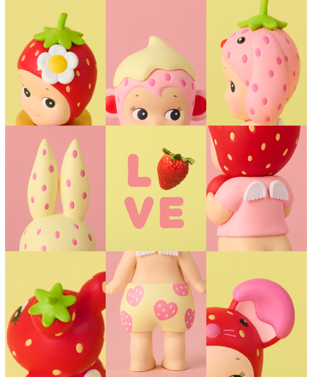 Sonny Angel Gelukspopje Strawberry Love Serie | 1 stuk