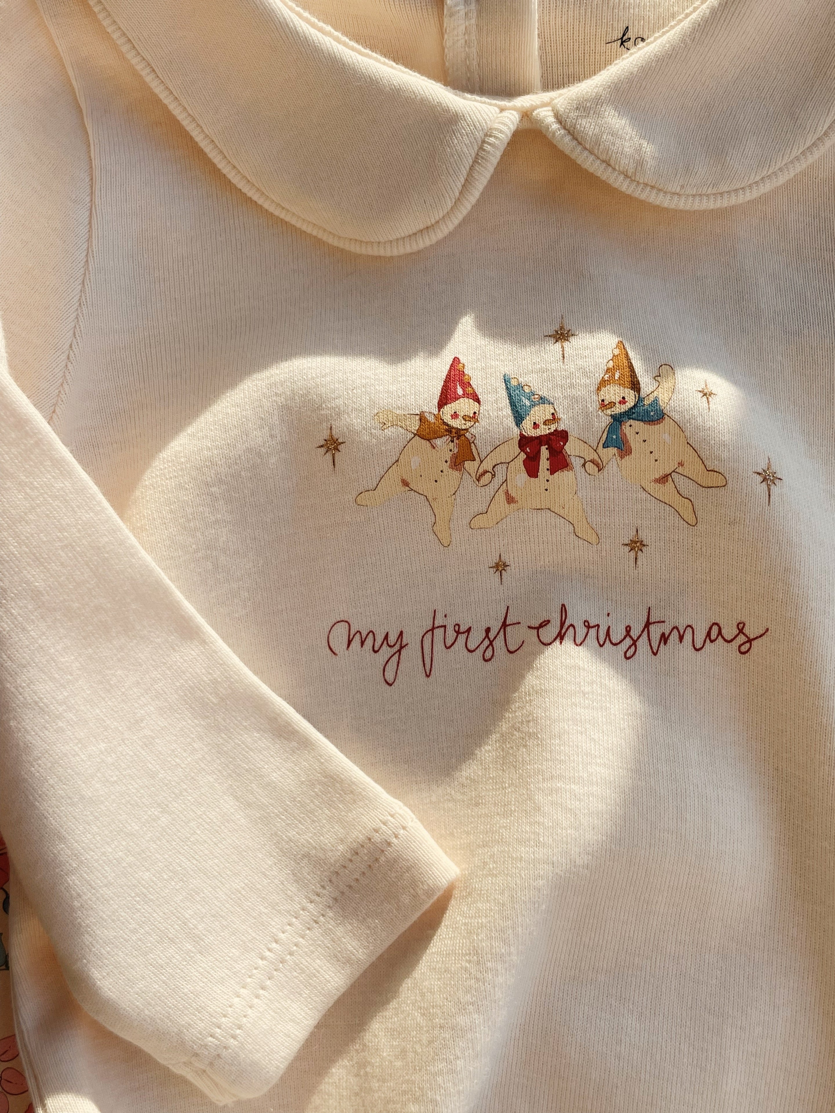 Konges Sløjd My First Christmas Onesie Gots | Antique White