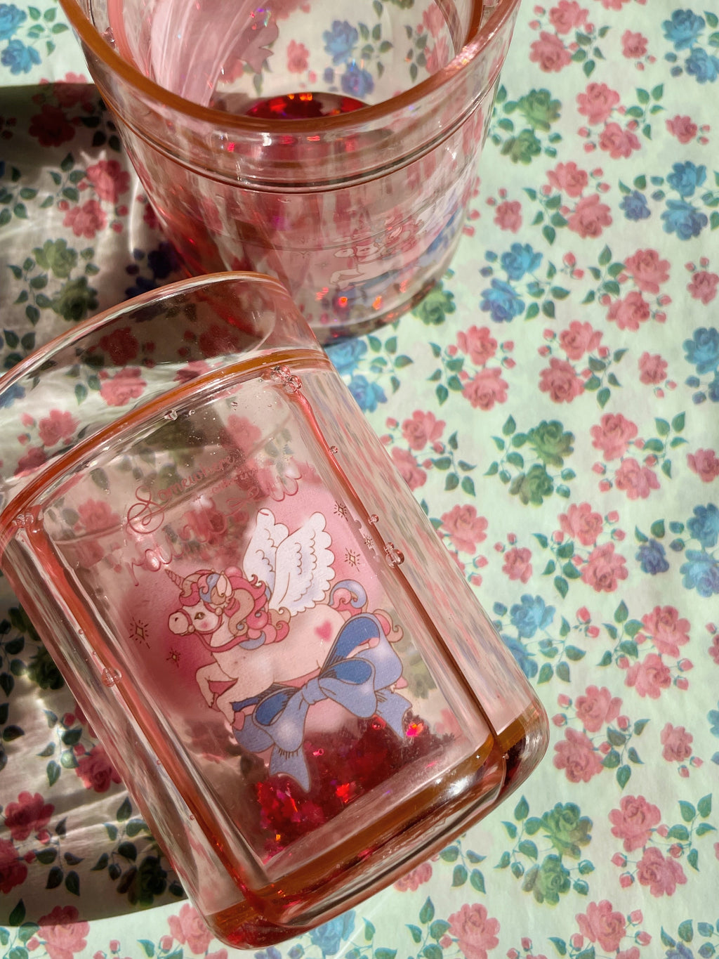 Konges Sløjd 2 Pack Glitter Drinkbekers | Over The Rainbow