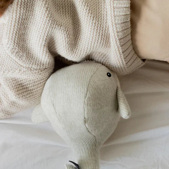 Flow Amsterdam Oplaadbare Knuffel Met Hartslag Moby Whale | Grey