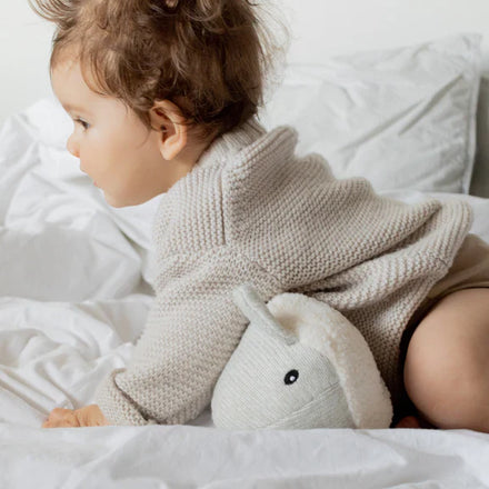 Flow Amsterdam Oplaadbare Knuffel Met Hartslag Moby Whale | Grey