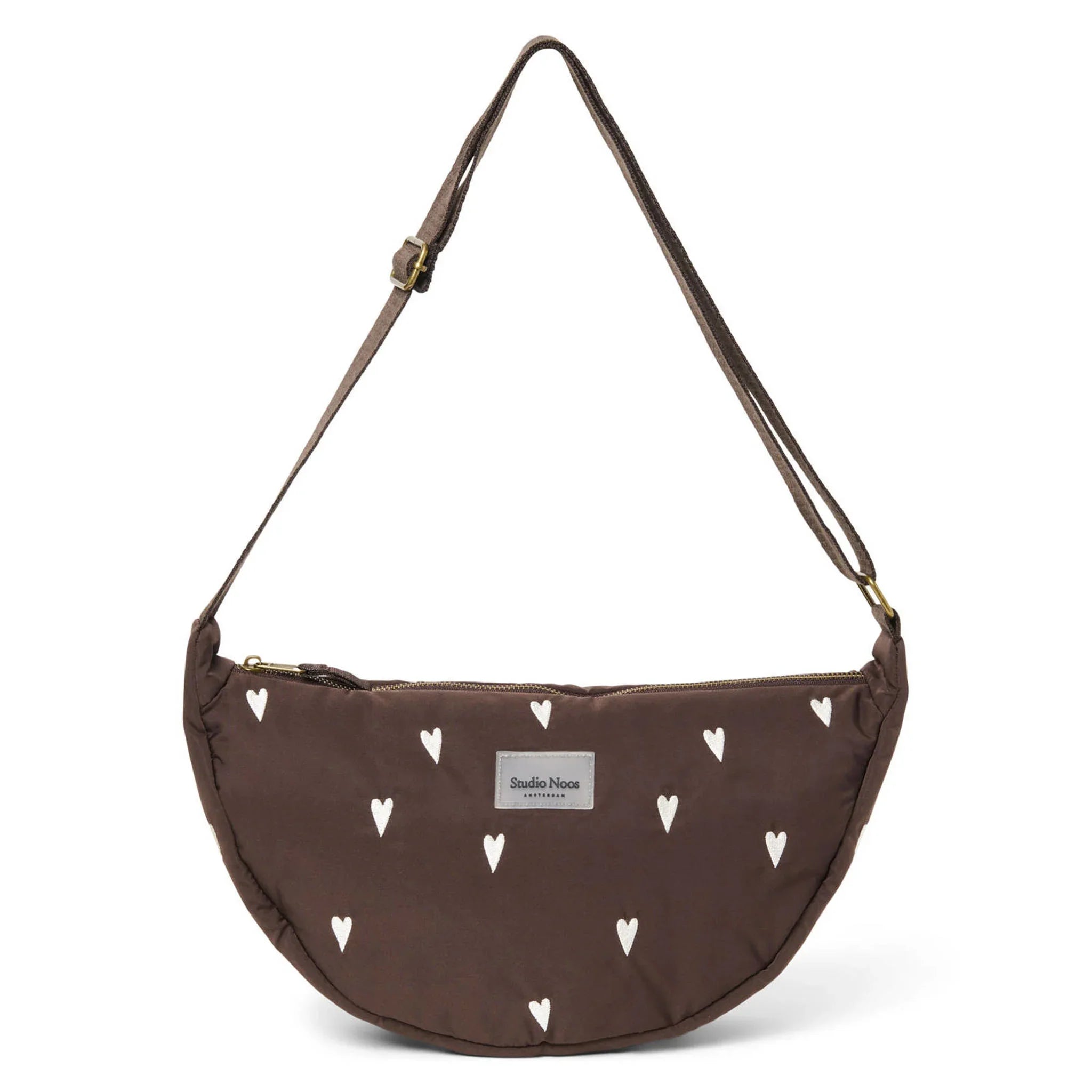 Studio Noos Adult Fanny Pack | Brown Puffy Hearts
