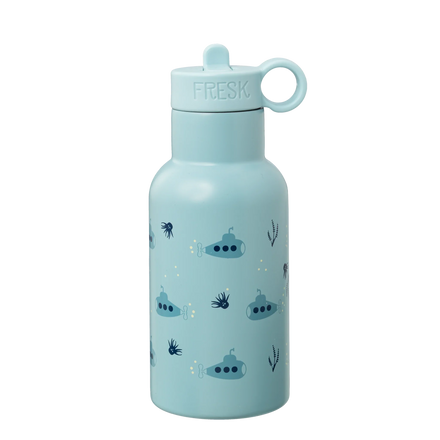 Fresk RVS thermo drinkfles 350 ml met Submarine-print, bij De Gele Flamingo