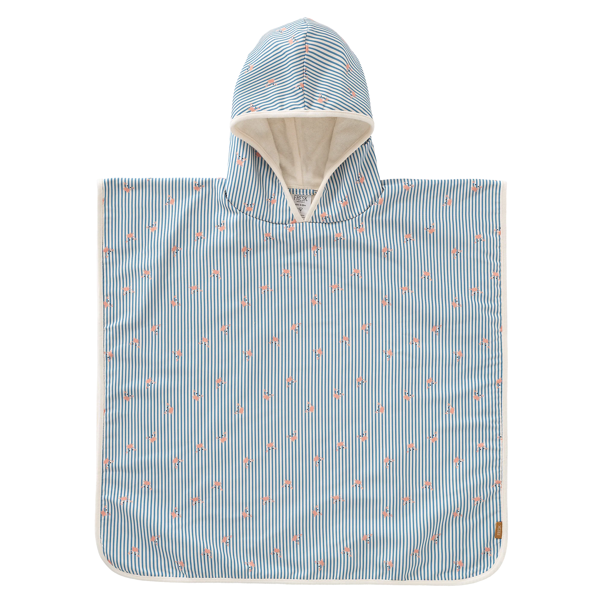 Fresk UV Poncho | Stripes & Crabs