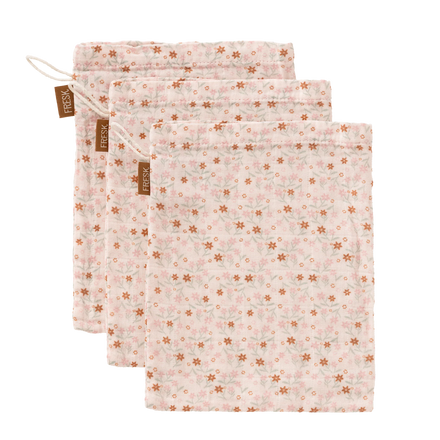 Fresk Set 3 Hydrofiele Washandjes | Garden Flowers