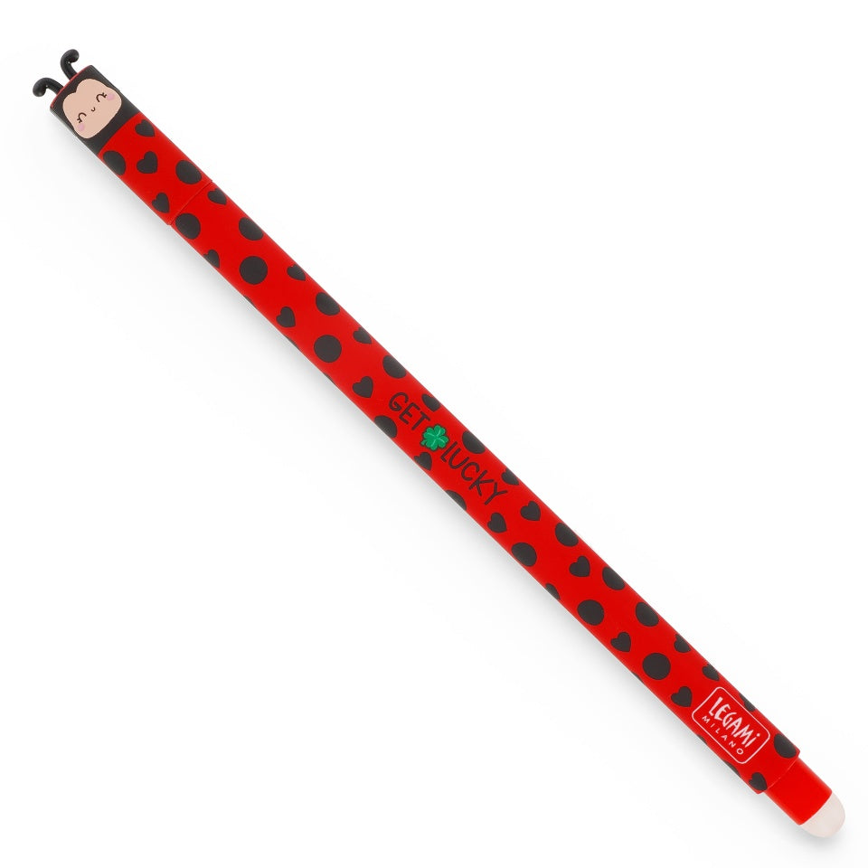 Legami uitwisbare gelpen Ladybug met rode gelinkt en een schrijfpunt van 0,7 mm